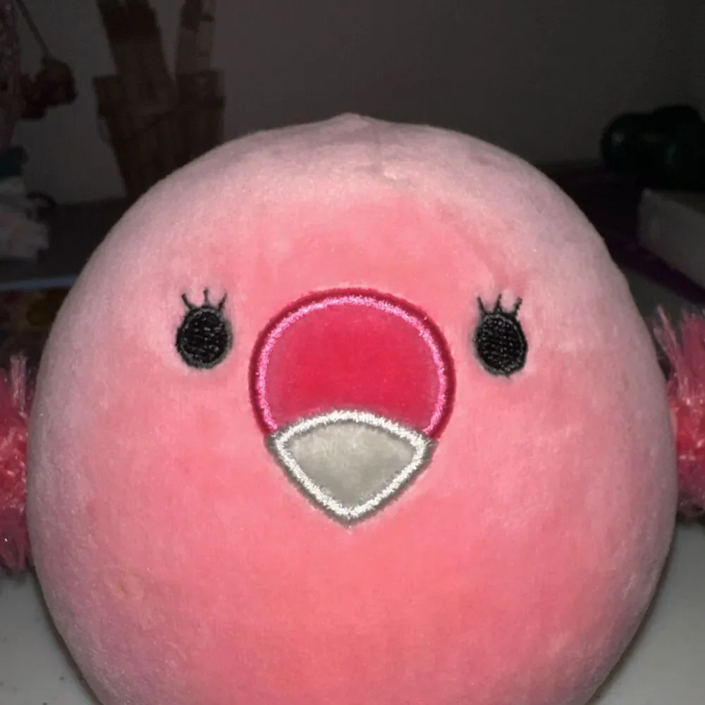 VGUC-5” Squishmallow Cookie Flamingo Soft Pink Plush Flower